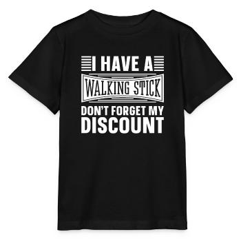 Pension de retraité drôle N’oubliez pas ma réduction - T-shirt bio MINI CREATOR Stanley/Stella Enfant - noir - Devant - Mikhail (115cm)