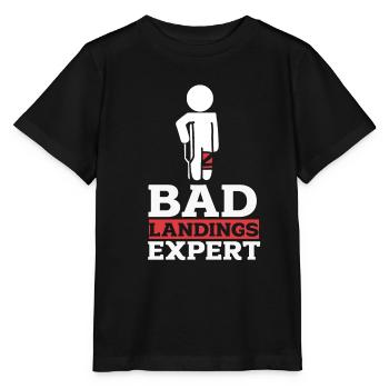 Ein Bein Witz Humor Geschenk - Stanley/Stella Kinder T-Shirt MINI CREATOR  - Schwarz - Vorne - Mikhail (115cm)