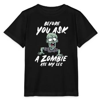 Ein Bein Witz Humor Geschenk - Stanley/Stella Kinder T-Shirt MINI CREATOR  - Schwarz - Vorne - Mikhail (115cm)