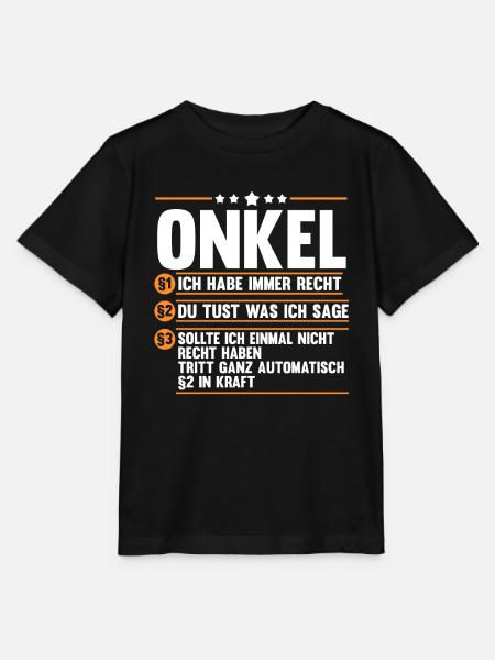 Patenonkel Onkel - Stanley/Stella Kinder T-Shirt MINI CREATOR - Schwarz