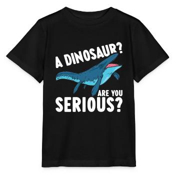 Dinosaure mosasaure - T-shirt bio MINI CREATOR Stanley/Stella Enfant - noir - Devant - Mikhail (115cm)