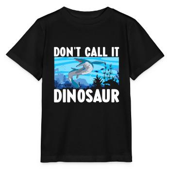 Dinosaure mosasaure - T-shirt bio MINI CREATOR Stanley/Stella Enfant - noir - Devant - Mikhail (115cm)