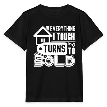 Real Estate Real Estate Agent Touch Sold - Stanley/Stella MINI CREATOR Kids’ T-Shirt - black - Front - Mikhail (115cm)