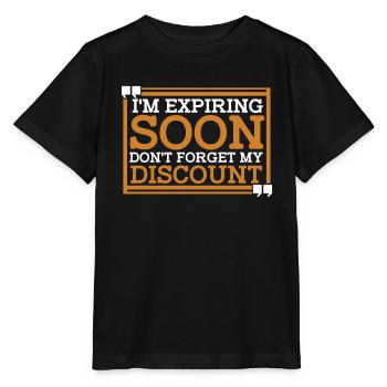 Pension de retraité drôle N’oubliez pas ma réduction - T-shirt bio MINI CREATOR Stanley/Stella Enfant - noir - Devant - Mikhail (115cm)