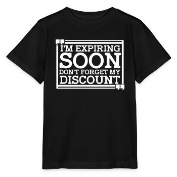 Pension de retraité drôle N’oubliez pas ma réduction - T-shirt bio MINI CREATOR Stanley/Stella Enfant - noir - Devant - Mikhail (115cm)