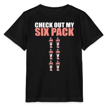 Check Out My Six Pack Funny Table Soccer Foosball - Stanley/Stella MINI CREATOR Kids’ T-Shirt - black - Front - Mikhail (115cm)