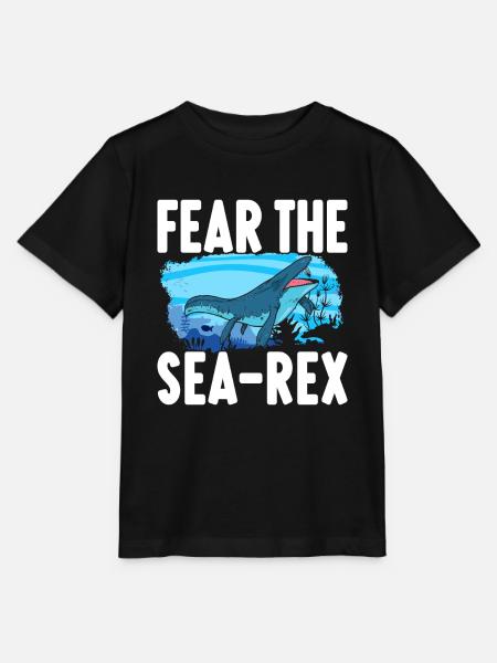 Mosasaurus Dinosaurier - Stanley/Stella Kinder T-Shirt MINI CREATOR - Schwarz