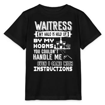 Waitress Waitress Came With Instructions - Stanley/Stella MINI CREATOR Kids’ T-Shirt - black - Front - Mikhail (115cm)