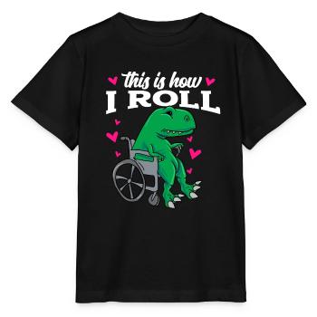 Rollstuhl - Stanley/Stella Kinder T-Shirt MINI CREATOR  - Schwarz - Vorne - Mikhail (115cm)