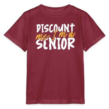 Rentner Rente Senior - Stanley/Stella Kinder T-Shirt MINI CREATOR  - Burgunderrot - Vorne - Kain (125cm)