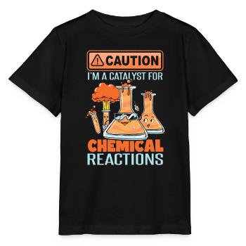 Je suis un catalyseur pour les réactions chimiques - T-shirt bio MINI CREATOR Stanley/Stella Enfant - noir - Devant - Mikhail (115cm)