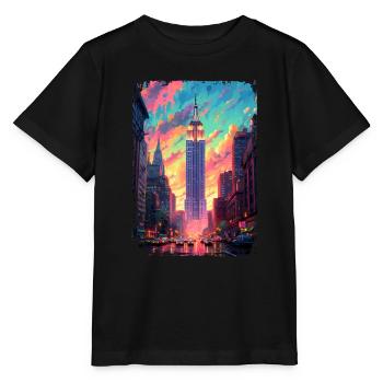 New York - Stanley/Stella Kinder T-Shirt MINI CREATOR  - Schwarz - Vorne - Mikhail (115cm)