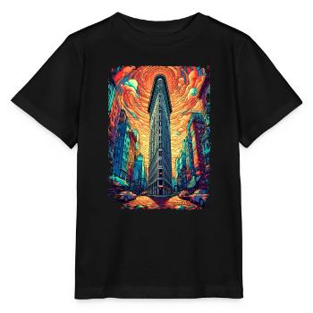 New York - T-shirt bio MINI CREATOR Stanley/Stella Enfant - noir - Devant - Mikhail (115cm)