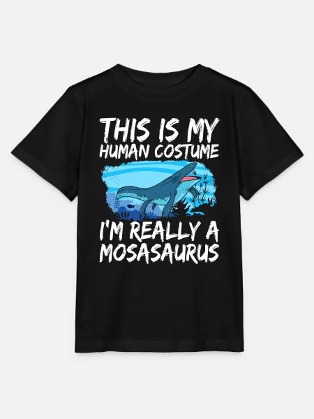 Mosasaurus Dinosaurier - Stanley/Stella Kinder T-Shirt MINI CREATOR  - Schwarz