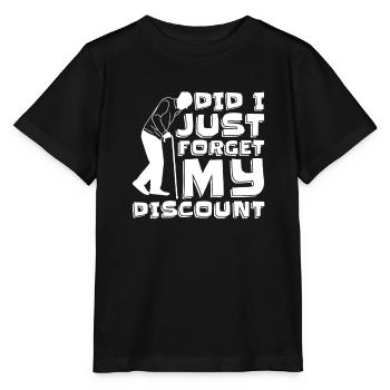 Pension de retraité drôle N’oubliez pas ma réduction - T-shirt bio MINI CREATOR Stanley/Stella Enfant - noir - Devant - Mikhail (115cm)