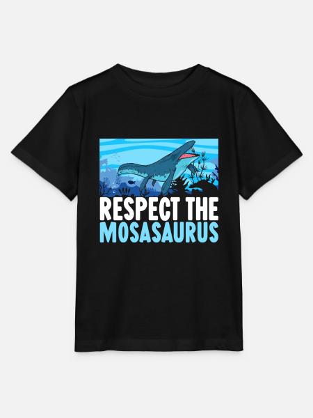 Mosasaurus Dinosaurier - Stanley/Stella Kinder T-Shirt MINI CREATOR  - Schwarz