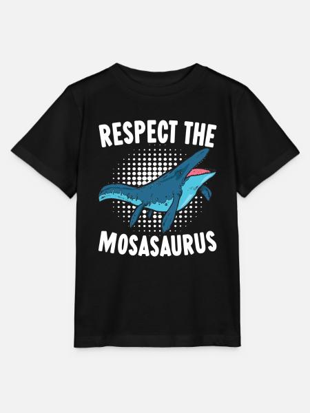 Mosasaurus Dinosaurier - Stanley/Stella Kinder T-Shirt MINI CREATOR  - Schwarz