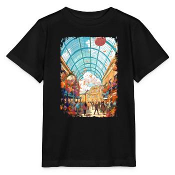 Londres - T-shirt bio MINI CREATOR Stanley/Stella Enfant - noir - Devant - Mikhail (115cm)