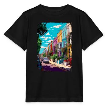 Londres - T-shirt bio MINI CREATOR Stanley/Stella Enfant - noir - Devant - Mikhail (115cm)