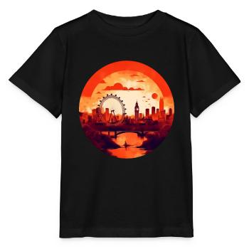 Londres - T-shirt bio MINI CREATOR Stanley/Stella Enfant - noir - Devant - Mikhail (115cm)
