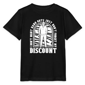Pension de retraité drôle N’oubliez pas ma réduction - T-shirt bio MINI CREATOR Stanley/Stella Enfant - noir - Devant - Mikhail (115cm)