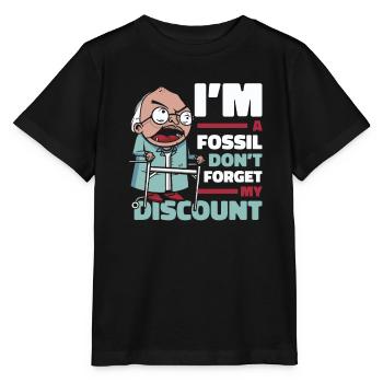 Retraite Pension Humour N’oubliez pas ma réduction - T-shirt bio MINI CREATOR Stanley/Stella Enfant - noir - Devant - Mikhail (115cm)