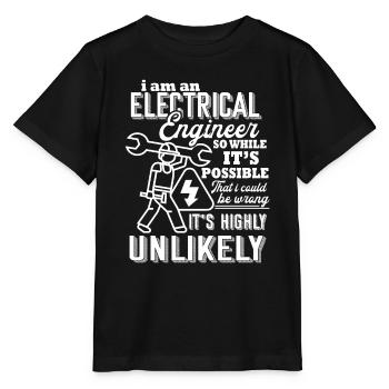 Electrical Engineer I Am An Electrical Engineer - Stanley/Stella MINI CREATOR Kids’ T-Shirt - black - Front - Mikhail (115cm)