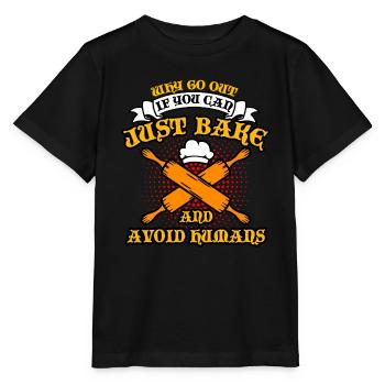 Bread Baking - Why Go Out - Stanley/Stella MINI CREATOR Kids’ T-Shirt - black - Front - Mikhail (115cm)