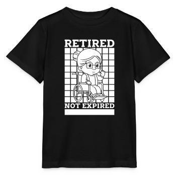 Pension de retraité expirée N’oubliez pas mon rabais - T-shirt bio MINI CREATOR Stanley/Stella Enfant - noir - Devant - Mikhail (115cm)