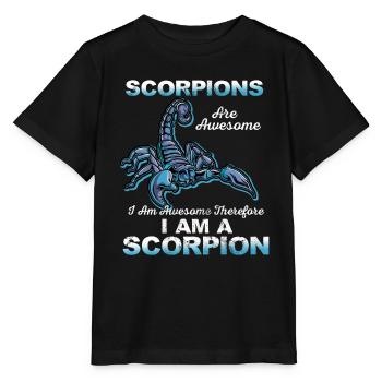 Scorpion - T-shirt bio MINI CREATOR Stanley/Stella Enfant - noir - Devant - Mikhail (115cm)