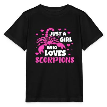 Scorpion - Stanley/Stella Kinder T-Shirt MINI CREATOR  - Schwarz - Vorne - Mikhail (115cm)