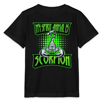 Scorpion - Stanley/Stella Kinder T-Shirt MINI CREATOR  - Schwarz - Vorne - Mikhail (115cm)