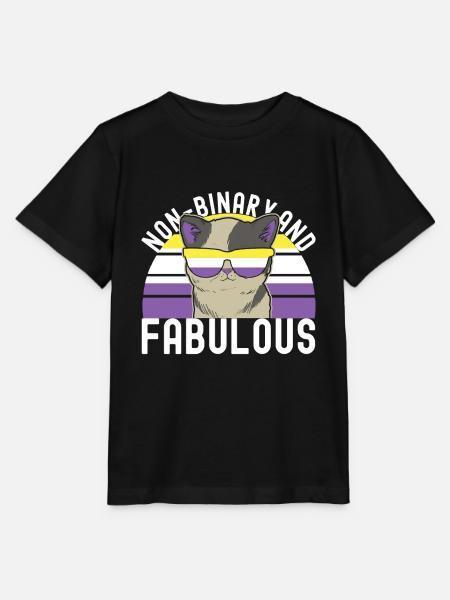 Non Binary Pride Genderqueer - Stanley/Stella Kinder T-Shirt MINI CREATOR - Schwarz