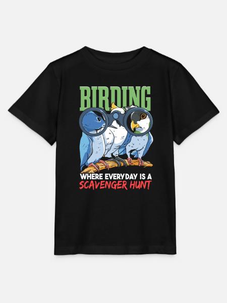 Lustiger Vogelbeobachtungshumor - Stanley/Stella Kinder T-Shirt MINI CREATOR - Schwarz