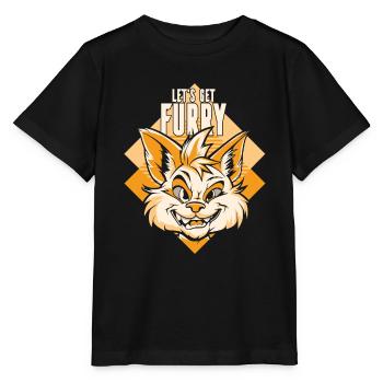 Furry Fandom Fursuits - Stanley/Stella MINI CREATOR Kids’ T-Shirt - black - Front - Mikhail (115cm)
