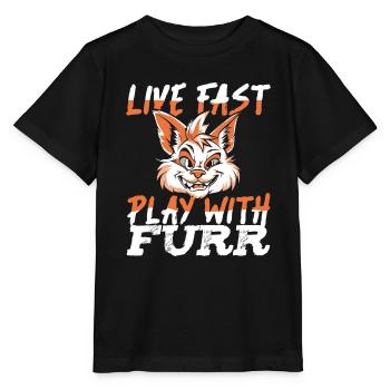 Furry Fandom Fursuits - Stanley/Stella MINI CREATOR Kids’ T-Shirt - black - Front - Mikhail (115cm)