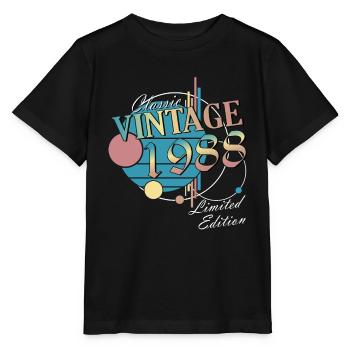 Classic Vintage Vintage 1988 - Stanley/Stella MINI CREATOR Kids’ T-Shirt - black - Front - Mikhail (115cm)