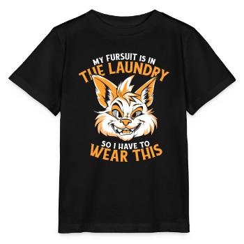 Furry Fandom Fursuits - Stanley/Stella MINI CREATOR Kids’ T-Shirt - black - Front - Mikhail (115cm)