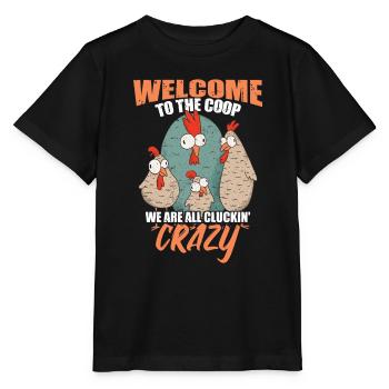 Willkommen im Coop - Stanley/Stella Kinder T-Shirt MINI CREATOR  - Schwarz - Vorne - Mikhail (115cm)