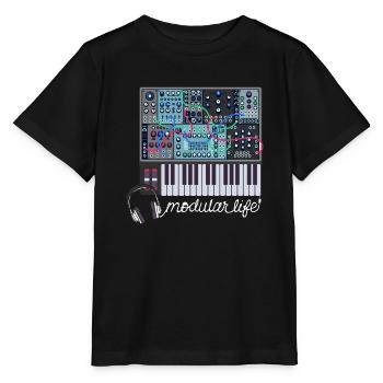 Modular Life Electronic Musical Synthesizer - Stanley/Stella MINI CREATOR Kids’ T-Shirt - black - Front - Mikhail (115cm)
