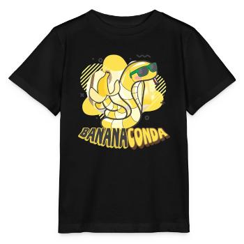 Bananaconda Banane Fruit Fruit Fruit - T-shirt bio MINI CREATOR Stanley/Stella Enfant - noir - Devant - Mikhail (115cm)