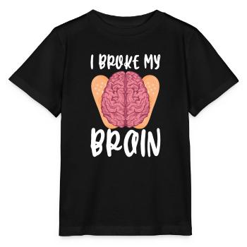 Brain Surgery Joke Brain Surgery Awareness Gift - Stanley/Stella MINI CREATOR Kids’ T-Shirt - black - Front - Mikhail (115cm)