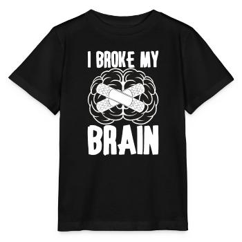 Brain Surgery Joke Brain Surgery Awareness Gift - Stanley/Stella MINI CREATOR Kids’ T-Shirt - black - Front - Mikhail (115cm)
