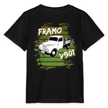 Framo pritsche Transporter Lkw DDR IFA Oldtimer - Stanley/Stella Kinder T-Shirt MINI CREATOR  - Schwarz - Vorne - Mikhail (115cm)