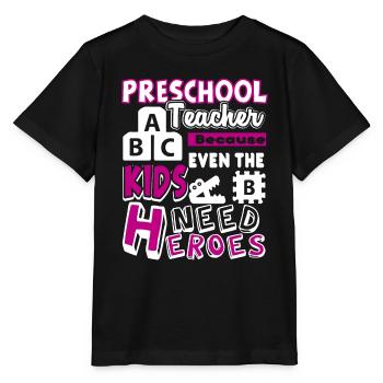 Preschool Teacher Preschool Teacher Heroes - Stanley/Stella MINI CREATOR Kids’ T-Shirt - black - Front - Mikhail (115cm)