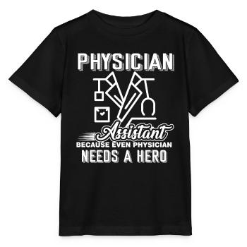 Physician Assistant Physician Assistant Hero - Stanley/Stella MINI CREATOR Kids’ T-Shirt - black - Front - Mikhail (115cm)