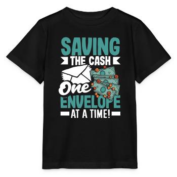 Saving the Cash One Envelope at a Time Cash - Stanley/Stella MINI CREATOR Kids’ T-Shirt - black - Front - Mikhail (115cm)