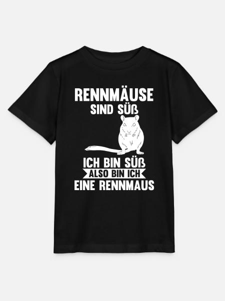 Maus Mäuse Rennmaus - Stanley/Stella Kinder T-Shirt MINI CREATOR  - Schwarz