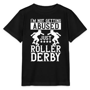 Roller derby - T-shirt bio MINI CREATOR Stanley/Stella Enfant - noir - Devant - Mikhail (115cm)