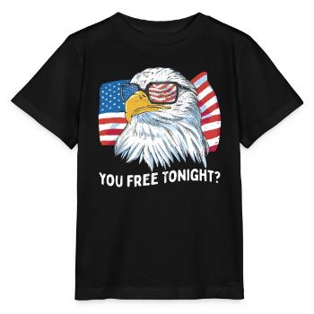 Du bist heute Abend frei Weißkopfseeadler Amerika - Stanley/Stella Kinder T-Shirt MINI CREATOR  - Schwarz - Vorne - Mikhail (115cm)